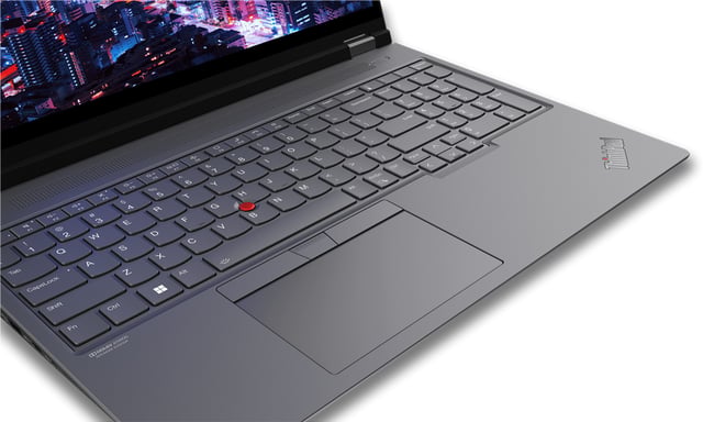 Lenovo ThinkPad P16 Gen 2 Intel® Core™ i9 i9-13980HX Station de travail mobile 40,6 cm (16'') WQUXGA 64 Go DDR5-SDRAM 1 To SSD NVIDIA RTX 3500 Ada Wi-Fi 6E (802.11ax) Windows 11 Pro Allemand Gris, Noir
