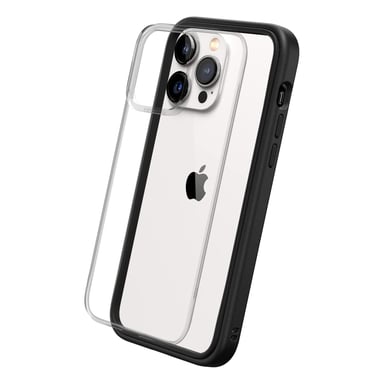 RHINOSHIELD Coque Compatible avec [iPhone 14 Pro] Mod NX - Protection Fine Personnalisable avec Technologie d'absorption des Chocs [sans BPA] - Noir