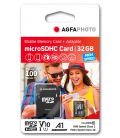 Tarjeta de memoria AgfaPhoto microSDHC - 10581 - Capacidad 32GB - Negro