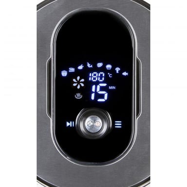 Domo DELI FRYER XL Sencillo 4 L Independiente Freidora de aire caliente Negro, Acero inoxidable