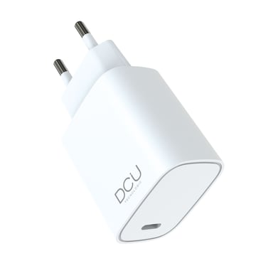 DCU Tecnologic Gan USB Type C PD Chargeur 30W - Blanc