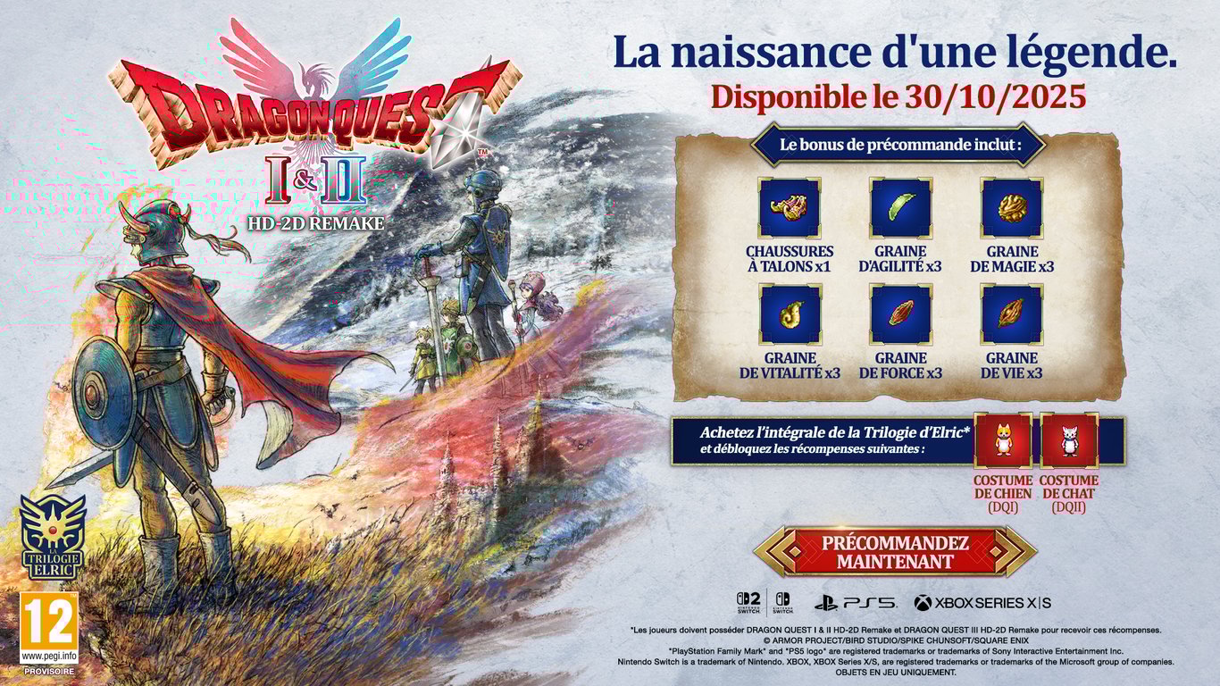 Square Enix Dragon Quest I & II HD-2D Remake - Neuf