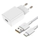 Cargador y cable de alimentación USB-C original de Vivo de 18W blanco