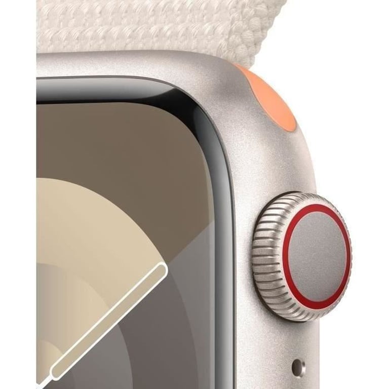Apple Watch Series 9 GPS + Cellular 41mm avec Bracelet Sport Textile - vue 8