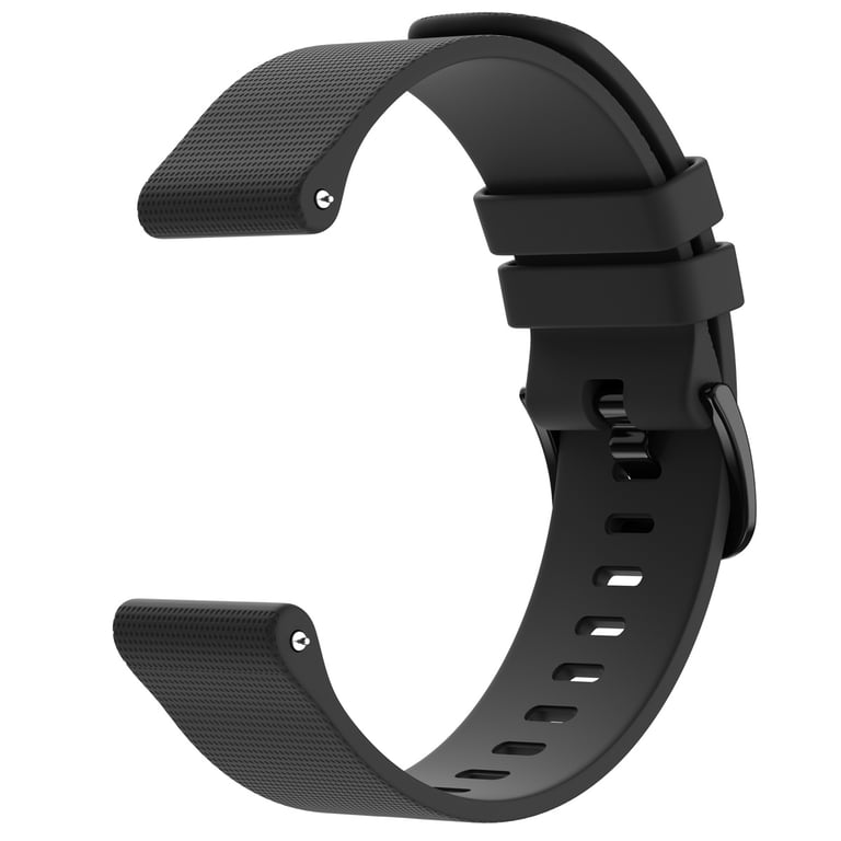 imoshion Bracelet sport en silicone avec boucle - Connexion universelle 22 mm - Noir - Neuf