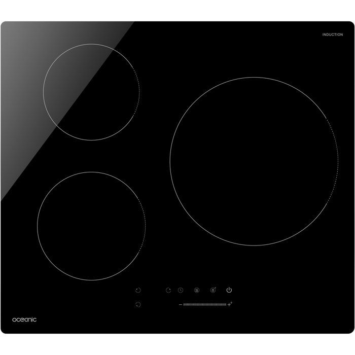 Table de cuisson à induction OCEANIC 3 foyers L60 x P52 cm OCEATI3Z7B2 - vue 2