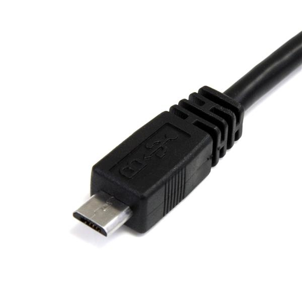 StarTech.com Cable de 91cm USB 2.0 en Y para Discos Duros Externos - Cable Micro B a 2x USB A