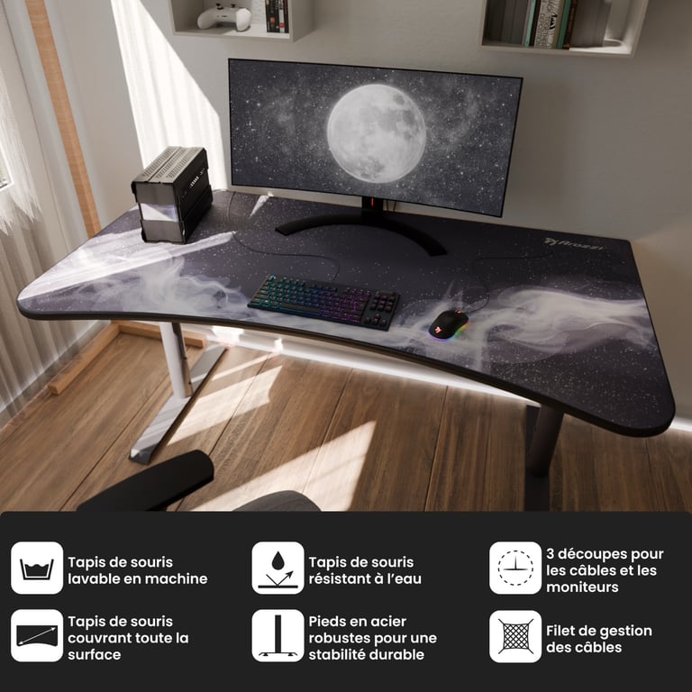 Bureau de jeu Arozzi Arena Galaxie Neuf - vue 6