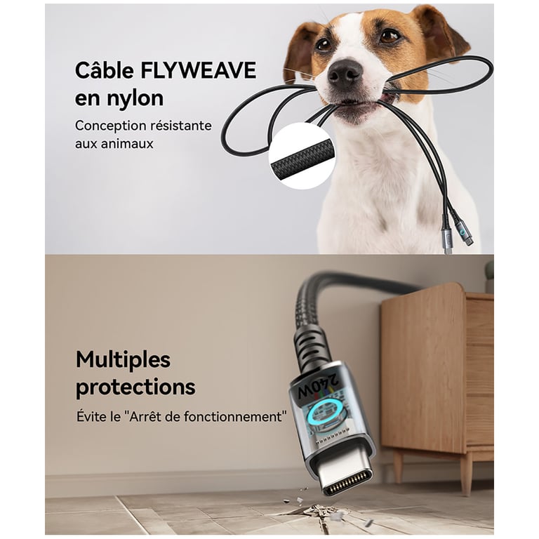 Cable Magnetique Leopard USB CC - vue 4