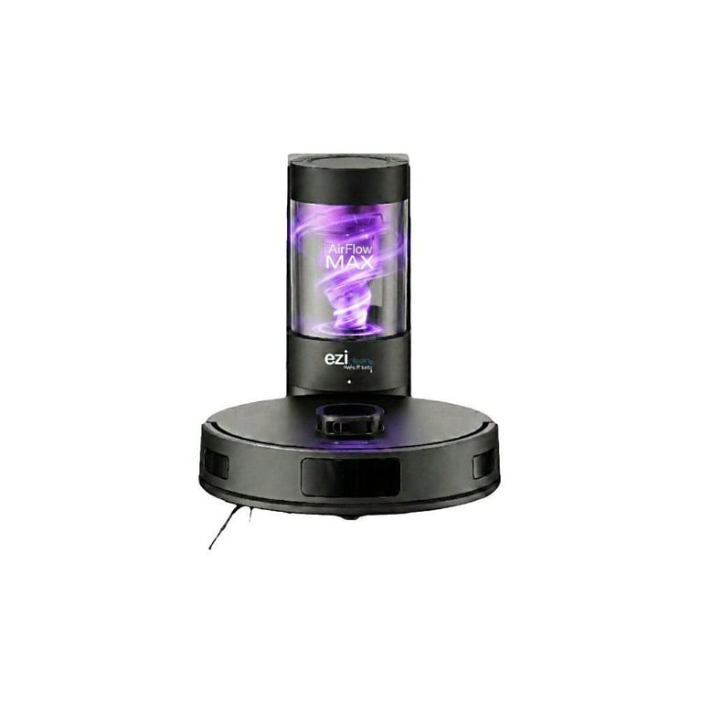Robot aspirateur laveur LIDAR connecté avec base de vidage EZIclean AirFlow MAX - vue 2
