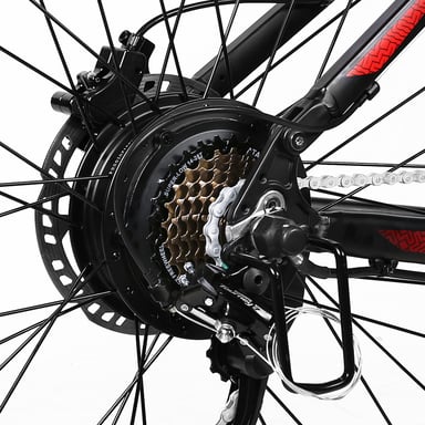 Samebike XD26-II Bicicleta eléctrica para adultos, 750 W, 26 pulgadas, suspensión total, batería de 48 V y 14 Ah