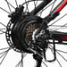 Samebike XD26-II Bicicleta eléctrica para adultos, 750 W, 26 pulgadas, suspensión total, batería de 48 V y 14 Ah