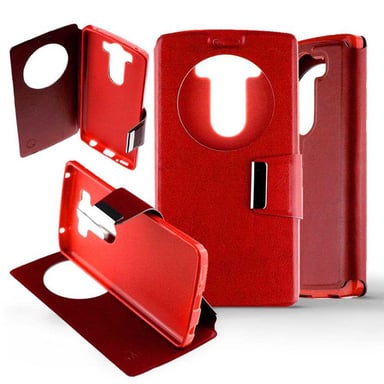 Etui Folio Rouge compatible LG G4 Pro