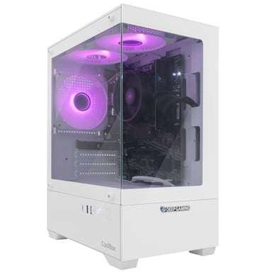 PC Gaming – Ordinateur de Bureau DeepGaming Spectre AMD Ryzen 7-5700G / 32 Go / 1 To SSD / Windows 11 Pro, Blanc