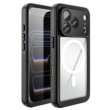 Coque Intégrale Étanche IP68 pour iPhone 17 Pro Compatible MagSafe Noir
