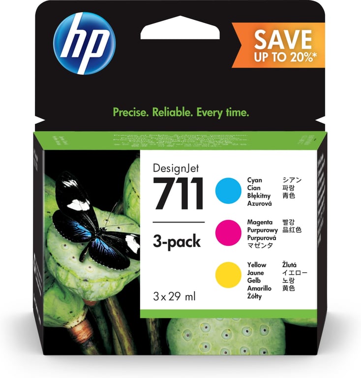 Hp Cartouches d'encre 711 Tricolore - vue 5