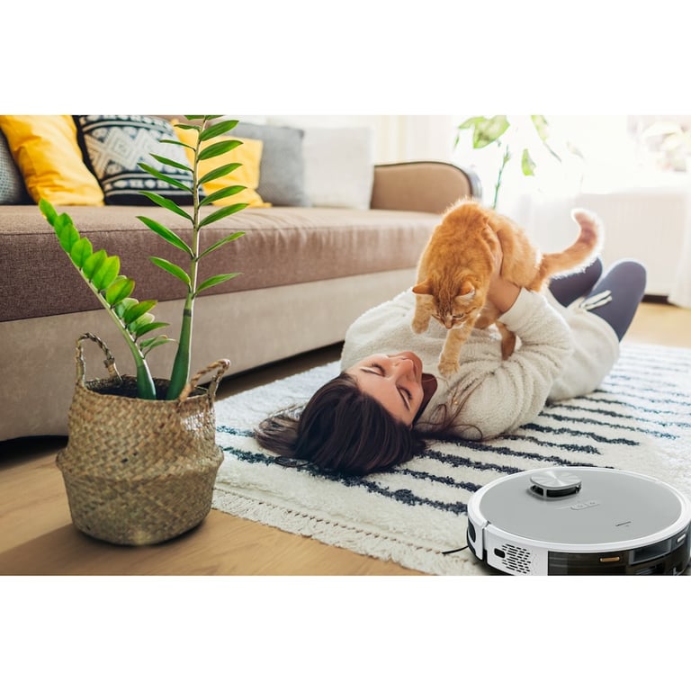 MEDION X21 SW Robot Aspirateur Laveur avec Station de Vidange Navigation Laser Puissance 3000 Pa - vue 3
