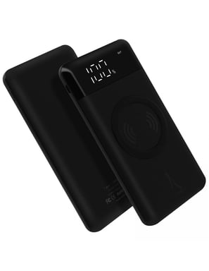 Akashi ALTPB8000WIRL banque d'alimentation électrique 10000 mAh Recharge sans fil Noir - Neuf