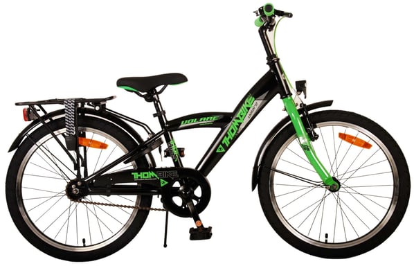 Volare 22104 City Bike Nero, Verde 20 '' bici