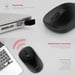 HAVIT MS626GT Mouse da ufficio senza fili a 2,4 Ghz - 3 pulsanti - Portata 10 metri - Ricevitore Nano