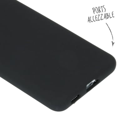 Accezz Coque Liquid Silicone pour Samsung Galaxy S21 - Noir