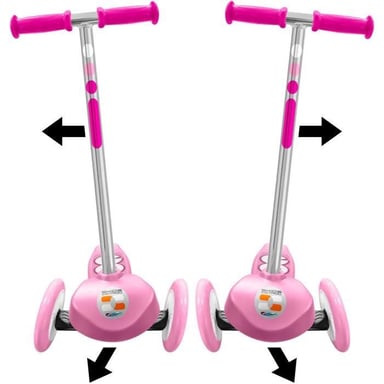 Patinete Steering 3 ruedas - STAMP - SKIDS CONTROL - Rosa
