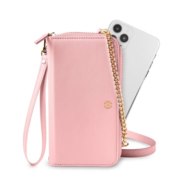 Celly Venere funda para teléfono móvil 16,5 cm (6.5'') Funda cartera Rosa