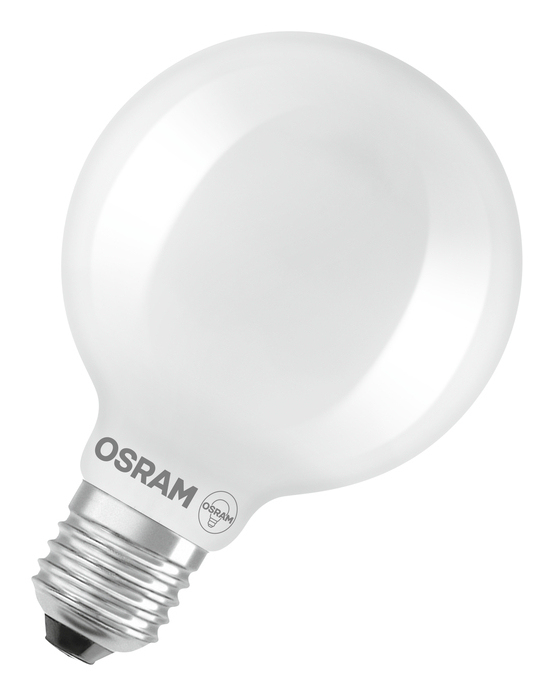 OSRAM LED Lampe LED Retrofit CLASSIC GLOBE95 6.5W 827 Frosted E27, 806 lm, 2700 K, Warmweiß