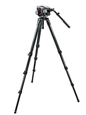 Manfrotto 509HD,536K trépied Caméras numériques 3 pieds Noir - Neuf