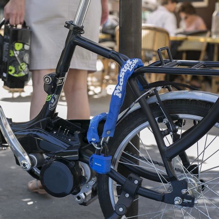 MASTER LOCK Chaîne Antivol Vélo avec Cadenas à Clé Idéal pour les Vélos Vélos Electriques VTT et autres - vue 3