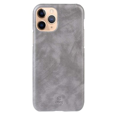 Coque MagSafe pour iPhone 11 Pro en Cuir Écologique Gris