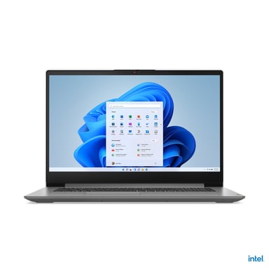 Lenovo IdeaPad 3 17IAU7 Intel® Core™ i5 i5-1235U Ordinateur portable 43,9 cm (17.3'') Full HD 16 Go DDR4-SDRAM 512 Go SSD Wi-Fi 6 (802.11ax) Windows 11 Home Allemand Gris