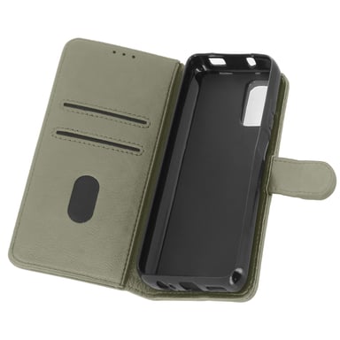 Étui pour Xiaomi Redmi Note 10 Clapet Portefeuille Fonction Support Vidéo Gris