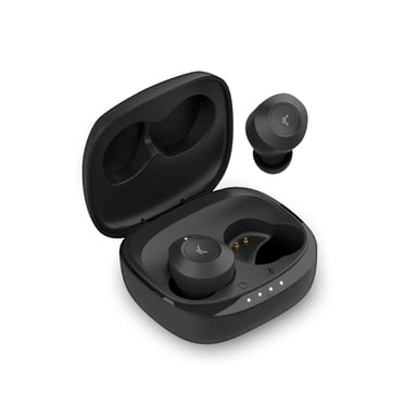 Cuffie wireless Ksix Oblivion Nero - Audio Stereo, Controllo Touch, Autonomia 19h, Bluetooth 5.3, Custodia Compatta IPX4