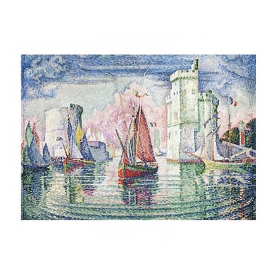 Puzzle de la Vista del Puerto de La Rochelle - Obra de Paul Signac - 1000 Piezas