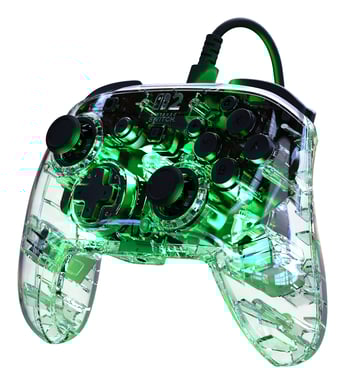 Turtle Beach Afterglow Clear Mando de juego RGB con cable para Nintendo Switch 2