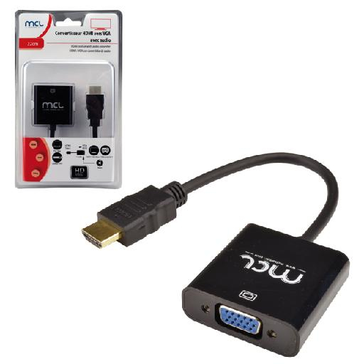 Adaptateur HDMI Mâle / VGA + Jack 3.5 mm femelles - vue 8