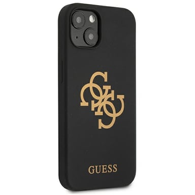 Custodia Guess per iPhone 13 mini 5,4'' nero Silicone 4G Logo