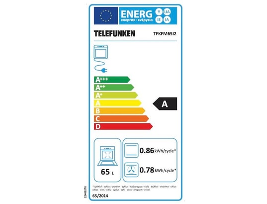 Four encastrable TELEFUNKEN TFKFM65I2 65 litres Chaleur brassée Nettoyage par catalyse - vue 3