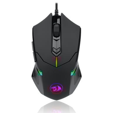 Redragon CENTROPHORUS2 Gamer Mouse (M601-RGB) 6 botones, 7200 DPI, óptico, USB con cable, retroiluminación LED RGB