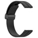 Correa de reloj con hebilla magnética de silicona. Black 22 mm Samsung Galaxy Watch 3 45 mm/Gear S3 Classic, Frontier, Huawei Watch Buds/GT Runner/GT2 Pro, Xiaomi Watch S1 Pro, Garmin Forerunner 255/Vivoactive 4
