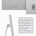 Apple iMac Apple M M3 59,7 cm (23,5'') 4480 x 2520 pixel PC All-in-One 8 GB 256 GB SSD macOS Sonoma Wi-Fi 6E (802.11ax) Argento