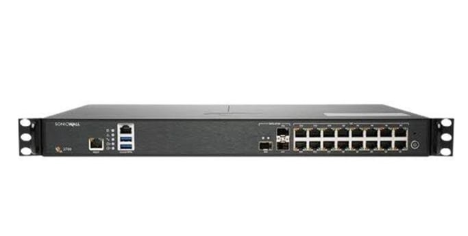 SonicWall NSA 2700 Gestionado L2 Gigabit Ethernet (10/100/1000) 1U Negro