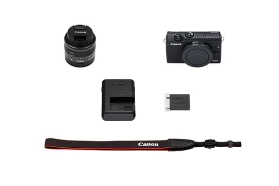 Canon EOS M200 + EF-M 15-45mm f/3.5-6.3 IS STM MILC 24,1 MP CMOS 6000 x 4000 Pixeles Negro
