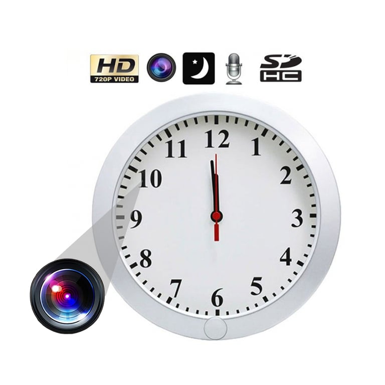 Horloge Caméra Espion Détecteur De Mouvement Nocturne IR Espionnage HD 720P  YONIS - Yonis
