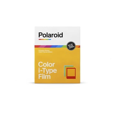 POLAROID - Pack de películas instantáneas en color i-Type Color frame Edition - 8 películas - ASA 640 - 10 min revelado - Colo