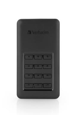 Verbatim Disque portable SSD Store ?n? Go avec accès par clavier 256 Go