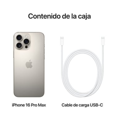 iPhone 16 Pro Max (5G) 512 Go, Titane Naturel, Débloqué