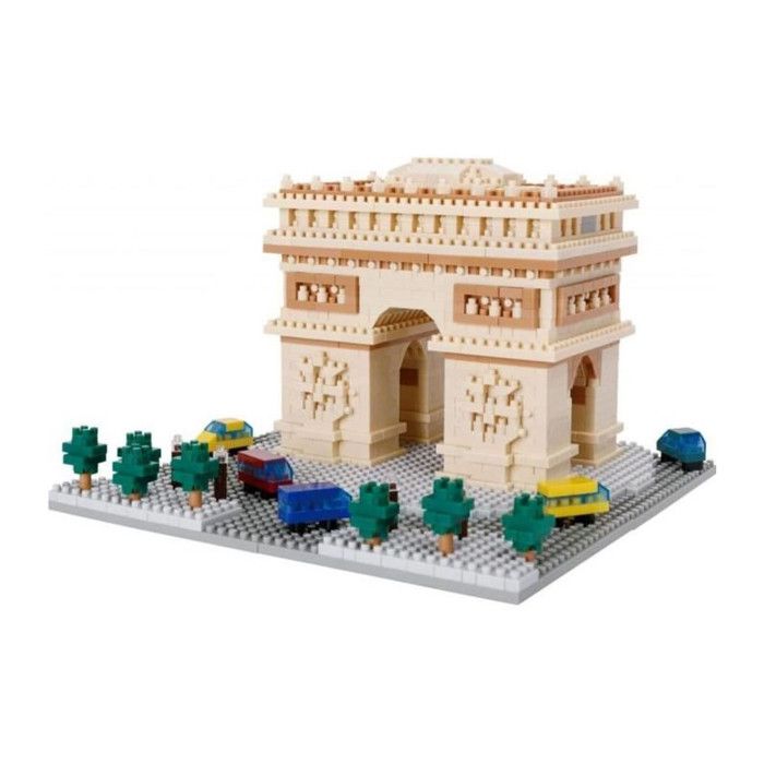 Mini figurine en briques BANDAI NANOBLOCK Arc de Triomphe Deluxe 1560 pcs - vue 4