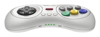 Mando Bluetooth de 8 botones 8bitdo M30, blanco compatible con Switch, Android y PC